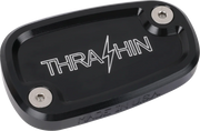 Brake Reservoir Cap - Rear - Black - Twice Cut - '18+ Softail