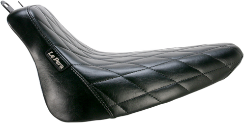 Bare Bones Solo Seat - Diamond Stitch - Black - FLST &