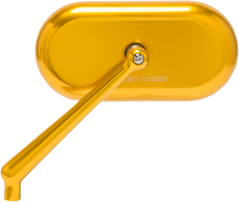 Mirror - Side View - Oval - Gold - Left