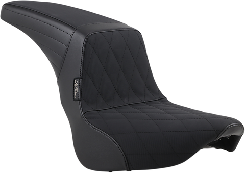 Kickflip Seat - Diamond w/ Gripp Tape - Black - Softail &