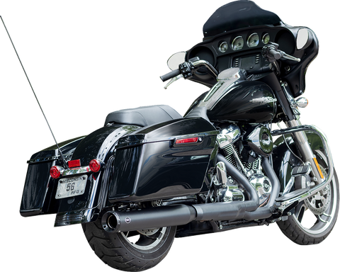 2-into-1 Swindler Exhaust Conversion Kit - 4" - Black - M8 Touring