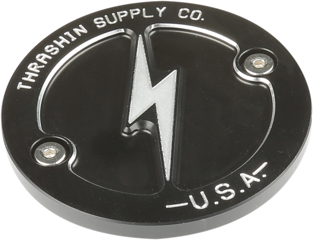 Points Cover - Dished - Black - 2 Hole - M8