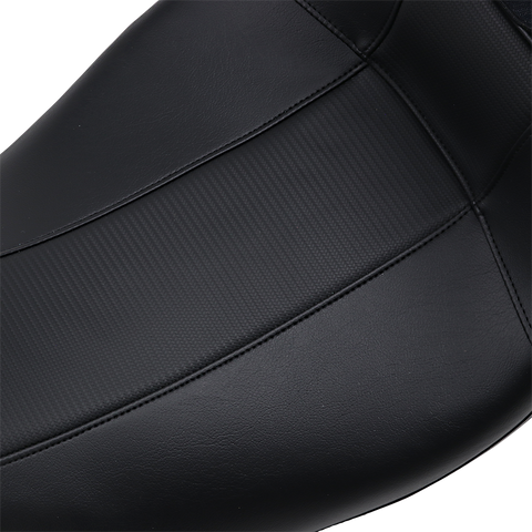 Outcast GT Seat - 2-Up - With Backrest - Black Carbon Fiber - FL &