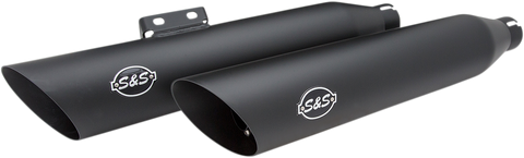 Slash Cut Race Mufflers - Black
