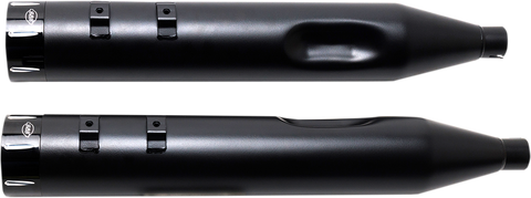 4-1/2" MK45 Performance Mufflers - Black with Black Tracer