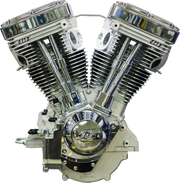 V111 Long-Block Engine- Natural - 84-'99 Custom Chasis w/Alternator Style Primary