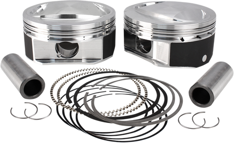 High Compression Piston Kit - +0.010" - 110" Twin Cam CVO Motor