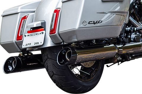4-1/2" MK45 Performance Slip-On Mufflers - Lava Chrome - 50-State