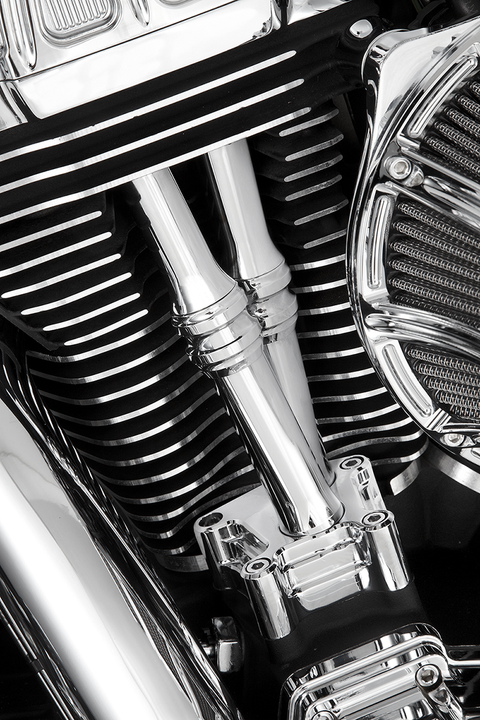 Pushrod Tube Cover Kit - 10 Gauge® - Chrome - Twin Cam