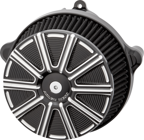 Big Sucker™ Stage 1 Air Cleaner Kit with Cover - 10 Gauge - Black with Machined Accents