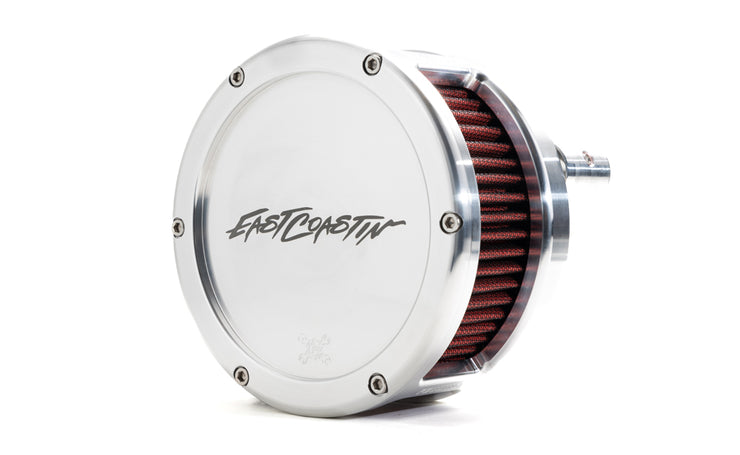 M-Eight BA Air Cleaner Kit, Raw finish, Red filter : 5431-EC