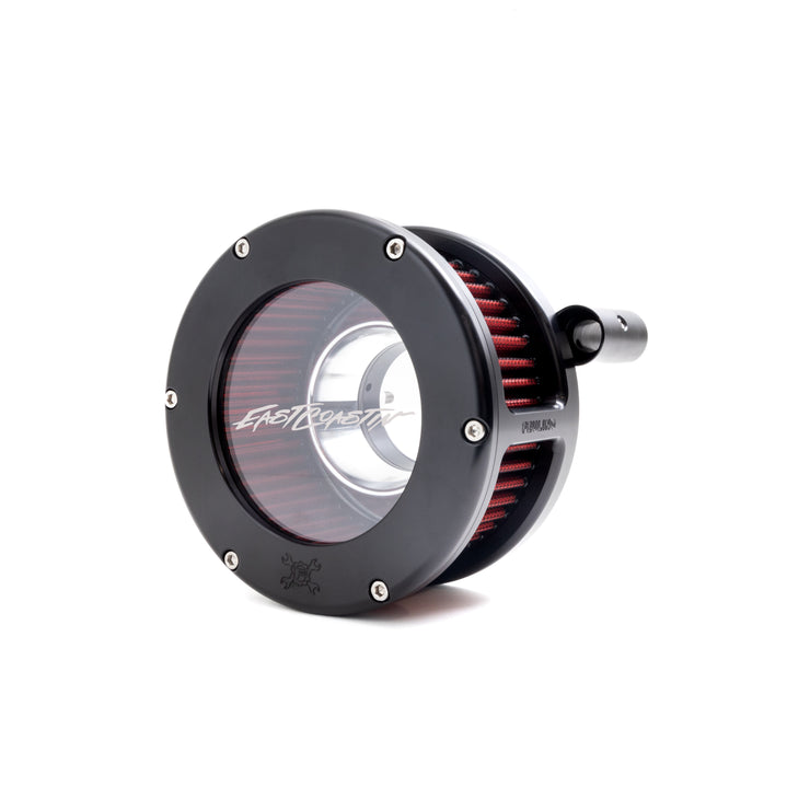 EVO BA Air Cleaner Kit, Black finish, Red filter : 5464-EC