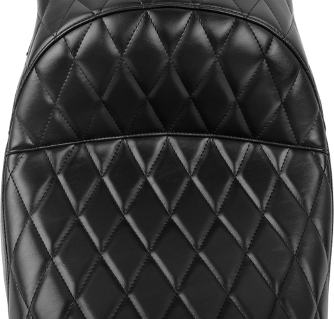 Maverick Seat - without Backrest - Diamond Stitch - Black - FLH/FLT &