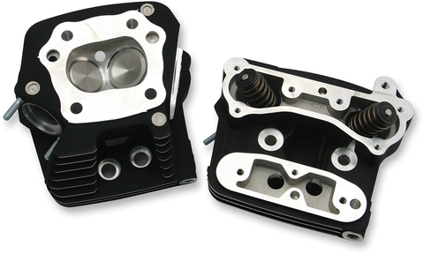 Performance Replacement Head - High Compression (76 cc) - Wrinkle Black - Evolution Big Twin