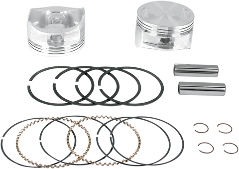 Piston Kit - For 100"/107" Super Sidewinder® - 4.000" - +0.010"