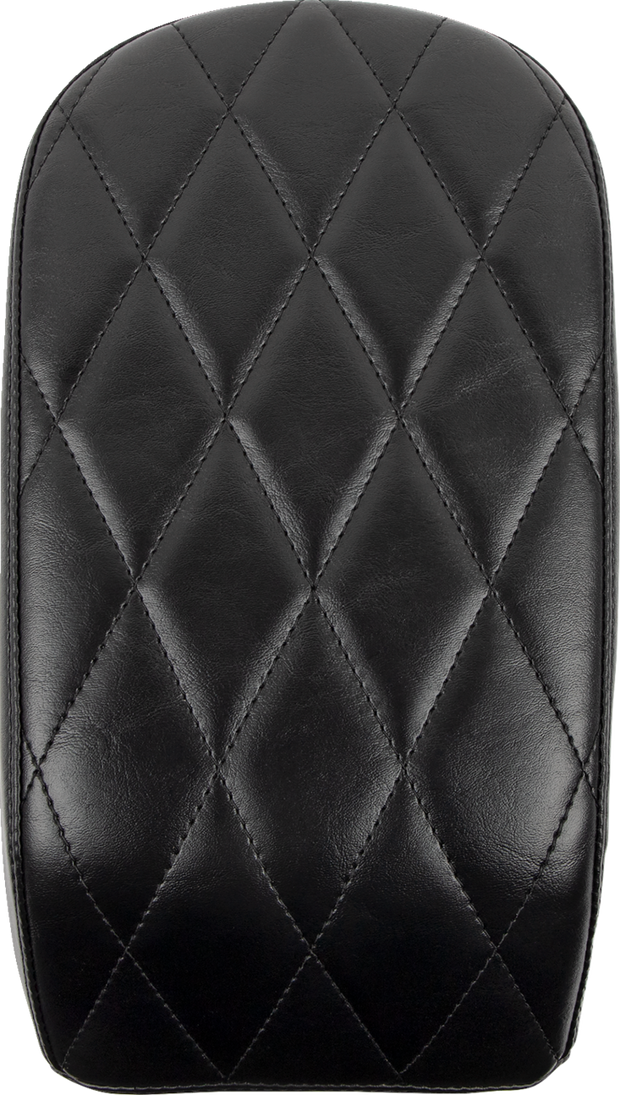 Bare Bones Pillion Pad - Diamond - Black - FLDE/FLHC &