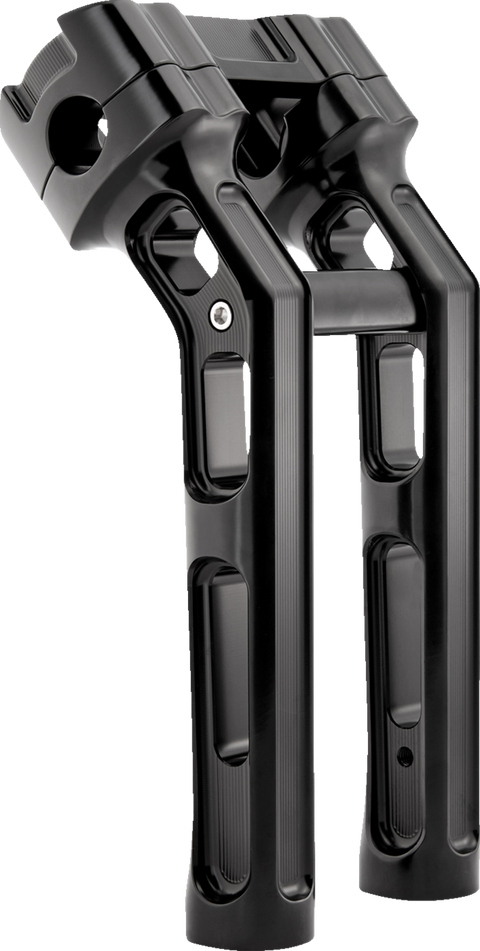 Method Kickback Handlebar Riser - Softail Gauge Cut-Out - 10" - Black