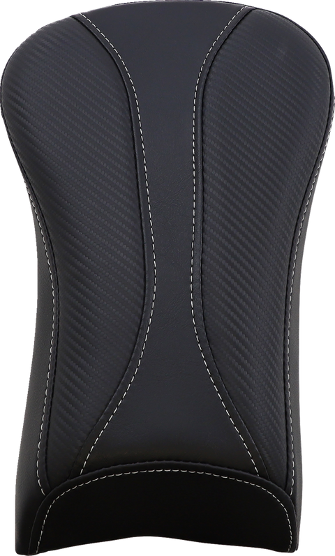 Dominator Pillion Pad - Standard Reach - Black w/ Gray Stitching