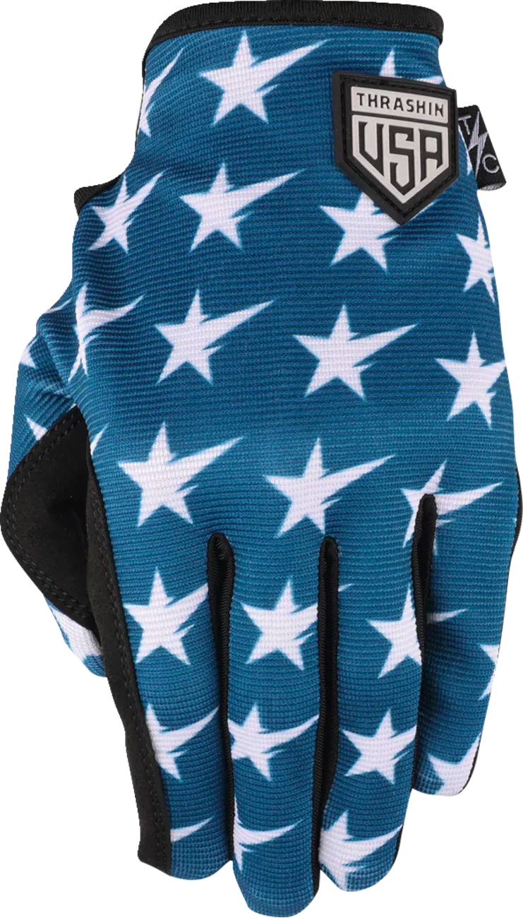 Stars & Bolts Stealth Gloves - Red/Blue - XL