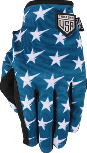 Stars & Bolts Stealth Gloves - Red/Blue - Large