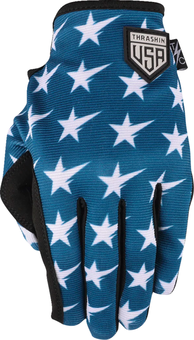 Stars & Bolts Stealth Gloves - Red/Blue - Large