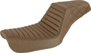 Step-Up Seat - Front Tuck-n-Roll/Rear Lattice Stitch - Brown - FXD