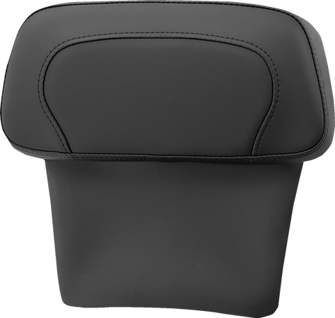 Chopped Tour Pak Backrest Pad - RoadSofa™ - Black w/ Black Stitch - FLT/FLH &