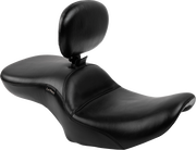 Maverick Seat - with Backrest - Smooth - Black - FLH/FLT '23-'24