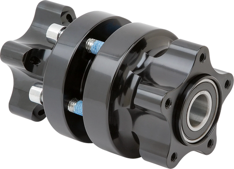 Hub - Cartridge - Front/Dual Disc - Black - Softail Low Rider S/ST/El Diablo
