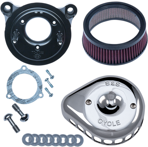 Mini Teardrop Stealth Air Cleaner Kit - Chrome