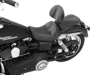 Dominator Solo Seat - w/o Backrest - Black w/ Gray Stitching - FL/FX '06-'17