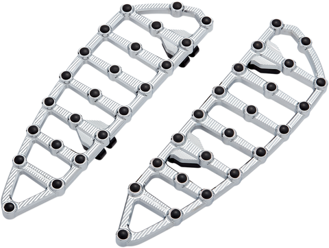 MX Driver Floorboards - Chrome