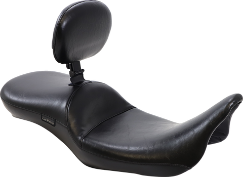 Maverick Daddy Long Legs Seat - With Backrest - Black - Smooth - FL &