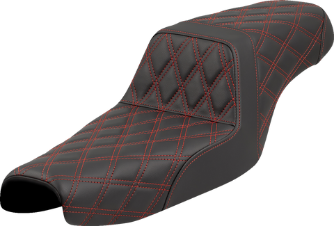 Step-Up Seat - Lattice Stitch - Red Stitch - XL &