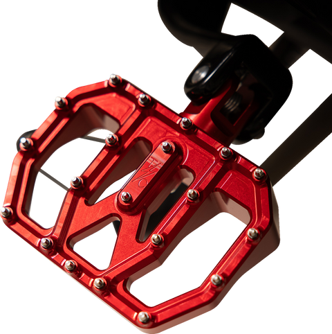 Mini Aggressor Floorboards - Red - Rear