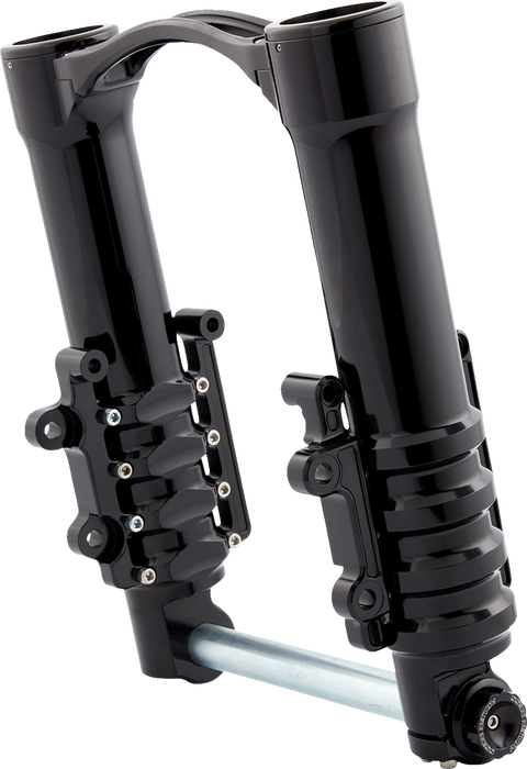 Fork Legs - 49 mm - Black Anodized - For Factory Brake Caliper