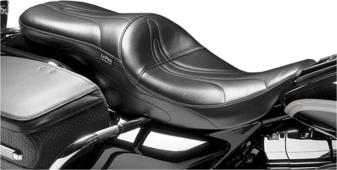 Sorrento 2-Up Seat - Stitched - Black - FLHR &