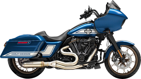 2-into-1 Mid-Length Exhaust System with Super Bike Muffler