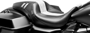 Outcast GT Seat - Full-Length - w/o Backrest - Black Double Diamond w/White Inlay - FL '08-'23
