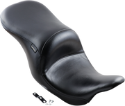 Maverick Seat - Up-Front - Without Backrest - Smooth - Black - FL '08-'23