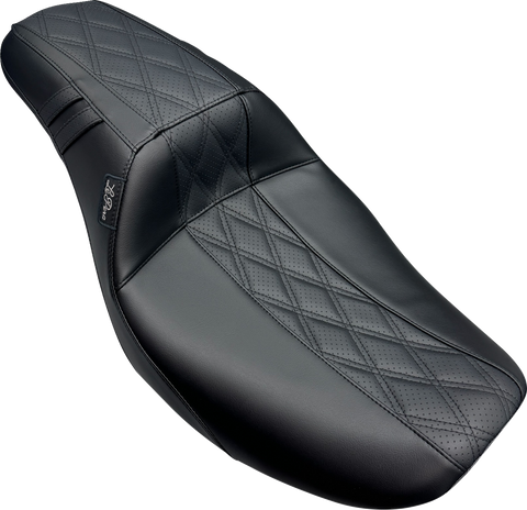 Outcast Daddy Long Legs Seat - w/o Backrest - GT2 Inlay - FLH/FLT &