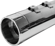 4-1/2" MK45 Performance Mufflers - Chrome with Chrome Tracer