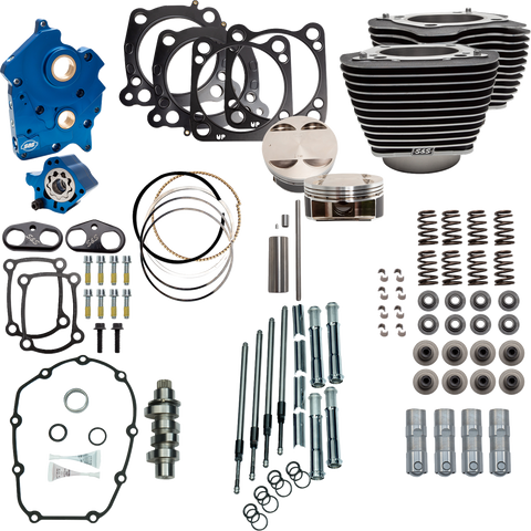 Power Pack - 4.500" Stroke - Water Cooled - Black w/Highlights - M8
