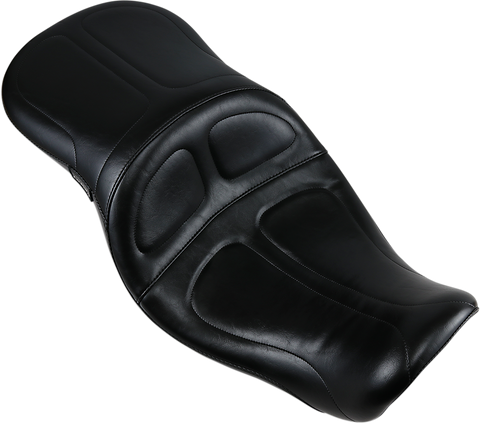 Maverick Seat - without Backrest - Stitched - Black - FLD/FXD &
