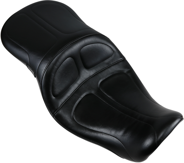 Maverick Seat - without Backrest - Stitched - Black - FLD/FXD &