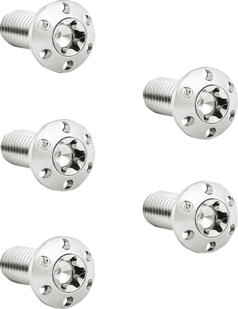 Bolt Kit - Holeshot/Brake Rotor/Front - Hub Mount - Polished 5/16"-18 x 7/8" - 5 Pack