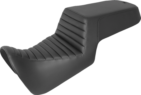 Step-Up Seat - Front Tuck-n-Roll/Rear Smooth - Black