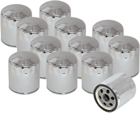 Oil Filters - Chrome - 12-Pack