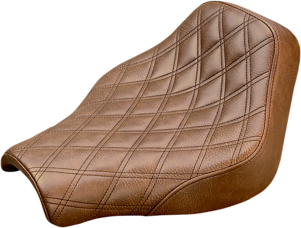 Renegade Solo Seat - Lattice Stitched - Brown - FX &