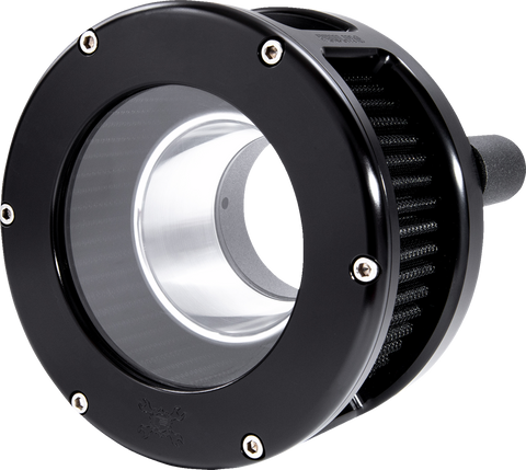 BA Series Air Cleaner Kit - Black Anodized - Black Filter